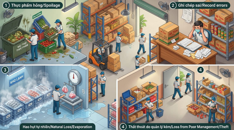 Phân loại 4 dạng thất thoát phổ biến (Inventory Shrinkage) trong kho