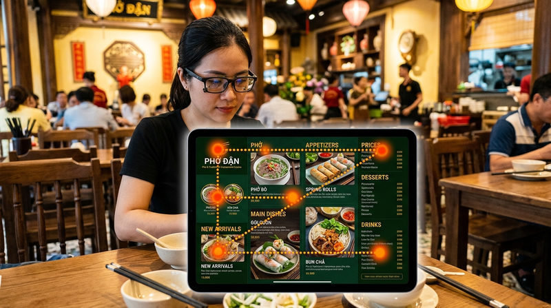 Phân tích tâm lý và hành vi đọc menu của khách hàng