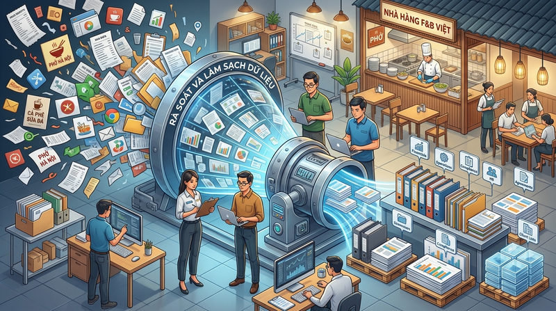 Quy trình rà soát và làm sạch dữ liệu M&A cốt lõi