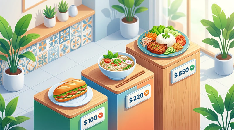 3 Chiến lược định giá món ăn theo đối thủ cốt lõi