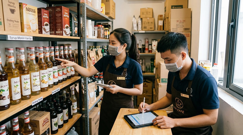 Quy trình 5 bước kiểm kê kho định kỳ quán nhỏ chuẩn nhất