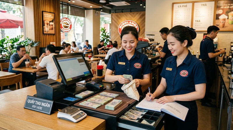 Quy trình thiết lập hệ thống kiểm soát tiền mặt tại quầy