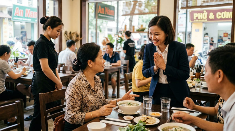 Quy trình và cách xử lý thái độ nhân viên khi khách phản ánh món tại chỗ