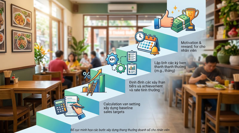 5 Bước thiết lập cách tính thưởng doanh số cho nhân viên