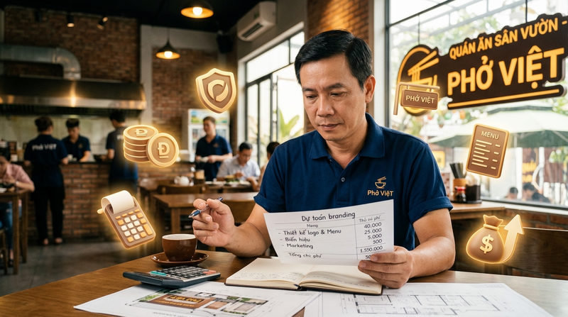 Chi phí branding quán ăn khoảng bao nhiêu?