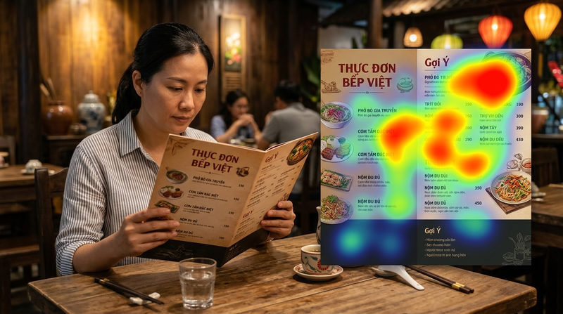 Nghệ thuật thiết kế menu: Sắp xếp giá món ăn để khách chi tiêu nhiều hơn