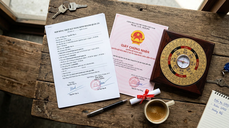 Thủ Tục Pháp Lý Và Phong Thủy Mặt Bằng Quán Ăn